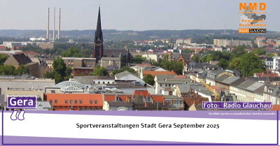 Gera - Sportveranstaltungen Stadt Gera September 2025