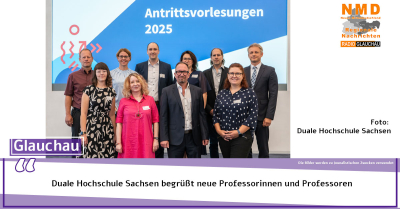 Glauchau - Duale Hochschule Sachsen begrüßt neue Professorinnen und Professoren